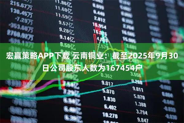 宏赢策略APP下载 云南铜业：截至2025年9月30日公司股东人数为167454户